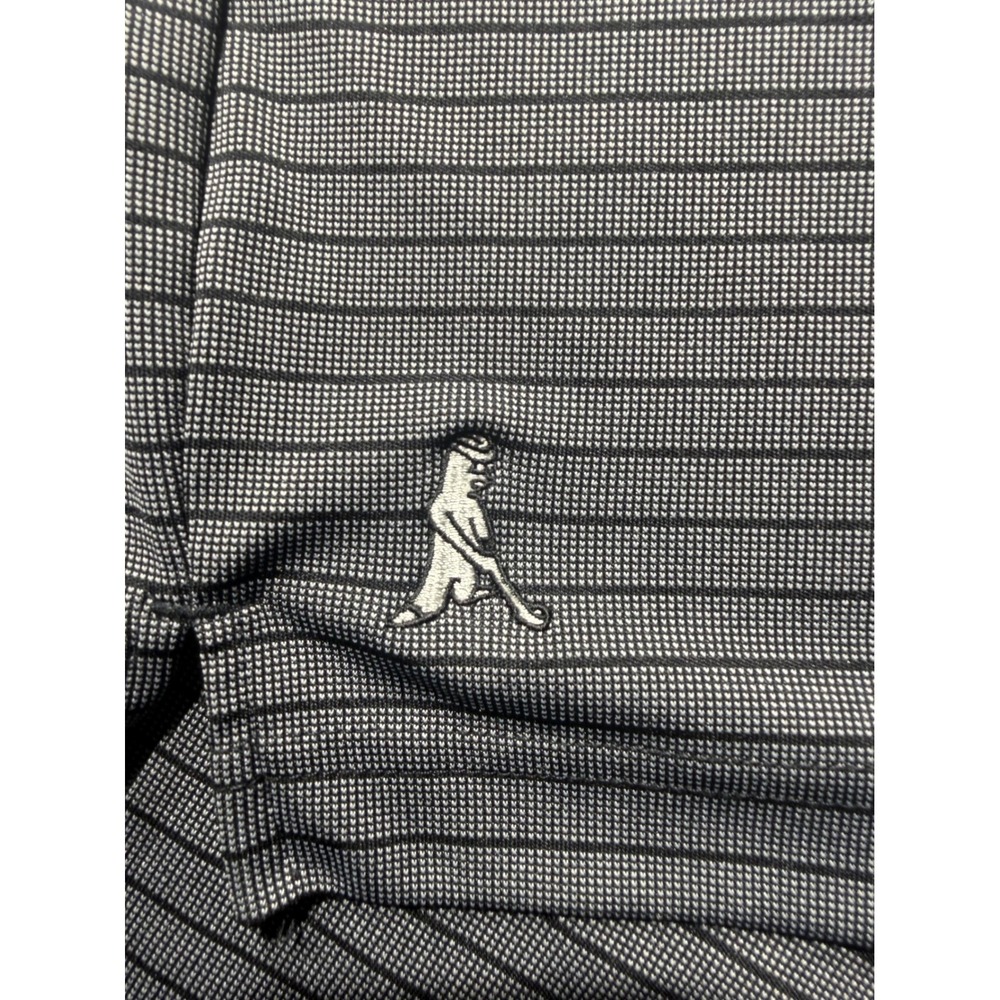 Ping Performance Polo Shirt Mens Large Grey Excellent Striped Birdie Golf Top - Picture 6 of 11